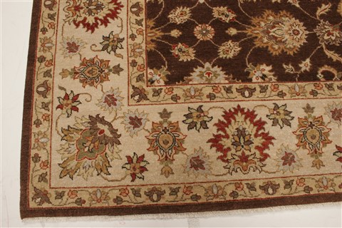 Agra Brown Hand Knotted 81 X 911 Area Rug 250-21515 Image 21