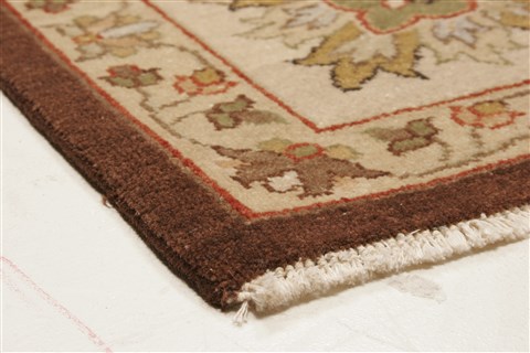Agra Brown Hand Knotted 81 X 911 Area Rug 250-21515 Image 23