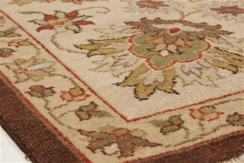 Agra Brown Hand Knotted 81 X 911 Area Rug 250-21515 Image 25