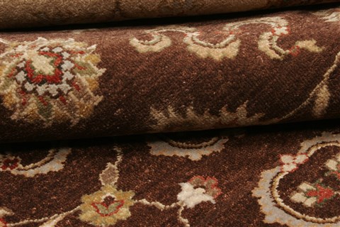 Agra Brown Hand Knotted 81 X 911 Area Rug 250-21515 Image 9