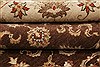 Agra Brown Hand Knotted 81 X 911 Area Rug 250-21515 Thumb 10