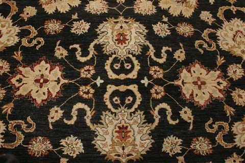 Ziegler Black Hand Knotted 81 X 104  Area Rug 250-21518 Image 18