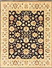 Ziegler Black Hand Knotted 81 X 104  Area Rug 250-21518 Thumb 0