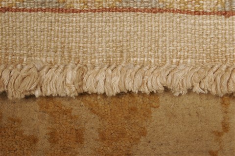 Chobi Beige Square Hand Knotted 87 X 104 Area Rug 250-21537 Image 16