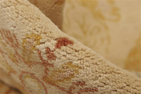 Chobi Beige Square Hand Knotted 87 X 104 Area Rug 250-21537 Image 5