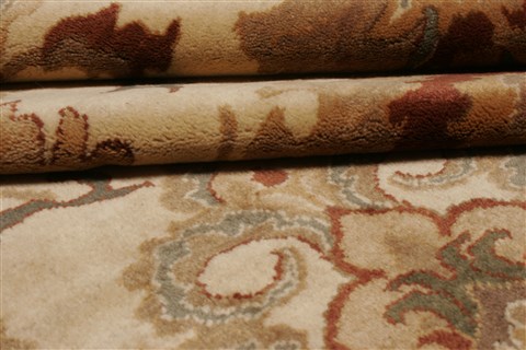 Chobi Beige Hand Knotted 82 X 104 Area Rug 250-21543 Image 11