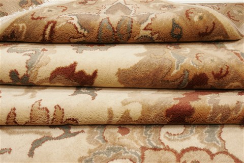 Chobi Beige Hand Knotted 82 X 104 Area Rug 250-21543 Image 12