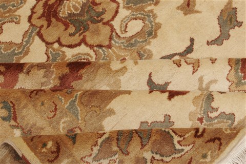 Chobi Beige Hand Knotted 82 X 104 Area Rug 250-21543 Image 14