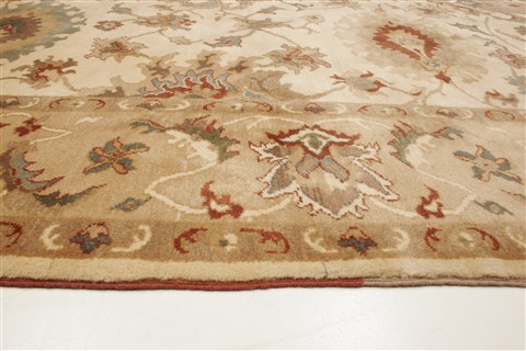 Chobi Beige Hand Knotted 82 X 104 Area Rug 250-21543 Image 18