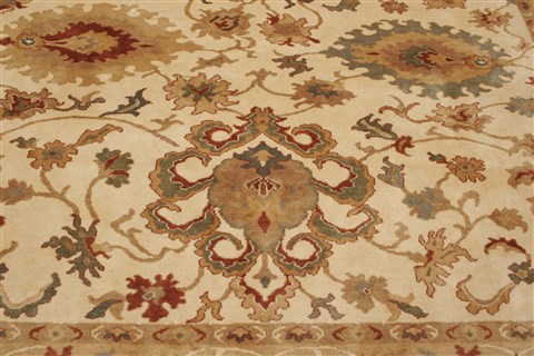 Chobi Beige Hand Knotted 82 X 104 Area Rug 250-21543 Image 20