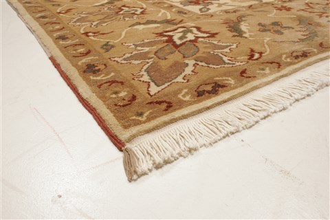 Chobi Beige Hand Knotted 82 X 104 Area Rug 250-21543 Image 25