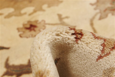 Chobi Beige Hand Knotted 82 X 104 Area Rug 250-21543 Image 2