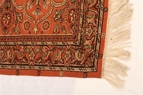 Hereke Red Runner Hand Knotted 210 X 611  Area Rug 253-21544 Image 2