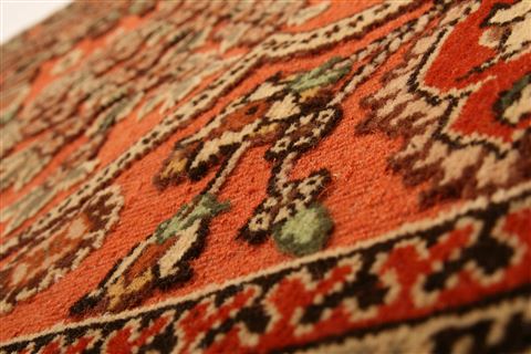 Hereke Red Runner Hand Knotted 210 X 611  Area Rug 253-21544 Image 6
