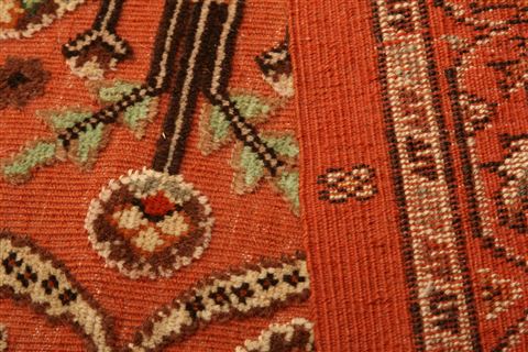 Hereke Red Runner Hand Knotted 210 X 611  Area Rug 253-21544 Image 8