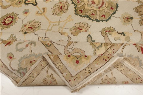 Chobi Beige Hand Knotted 80 X 104 Area Rug 250-21545 Image 12