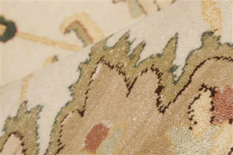 Chobi Beige Hand Knotted 80 X 104 Area Rug 250-21545 Image 1