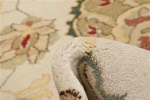 Chobi Beige Hand Knotted 80 X 104 Area Rug 250-21545 Image 4