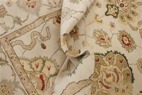Chobi Beige Hand Knotted 80 X 104 Area Rug 250-21545 Image 5