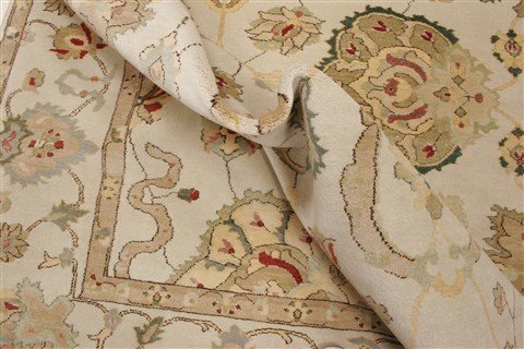 Chobi Beige Hand Knotted 80 X 104 Area Rug 250-21545 Image 6