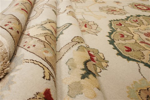 Chobi Beige Hand Knotted 80 X 104 Area Rug 250-21545 Image 7