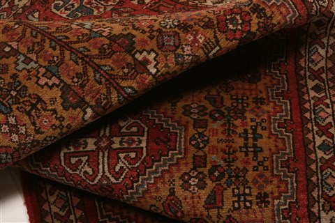 Abadeh Brown Runner Hand Knotted 22 X 52 Area Rug 253-21546 Image 9