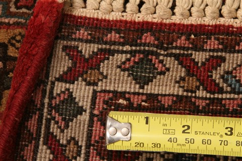 Abadeh Brown Runner Hand Knotted 22 X 52 Area Rug 253-21546 Image 12