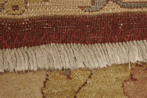 Chobi Beige Hand Knotted 83 X 93  Area Rug 250-21547 Image 14