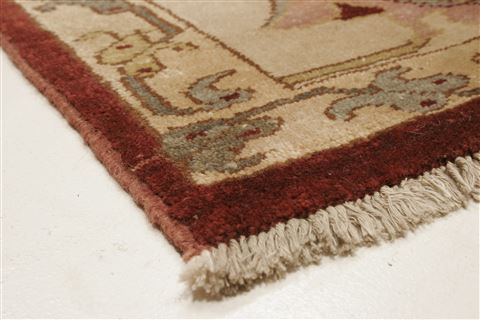 Chobi Beige Hand Knotted 83 X 93  Area Rug 250-21547 Image 20