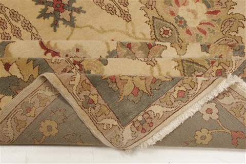 Chobi Beige Hand Knotted 84 X 98 Area Rug 250-21550 Image 12