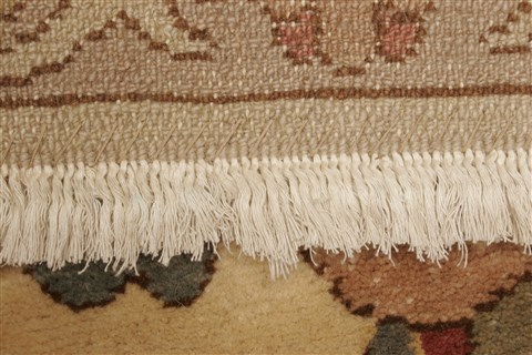 Chobi Beige Hand Knotted 84 X 98 Area Rug 250-21550 Image 14