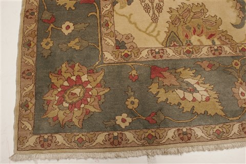 Chobi Beige Hand Knotted 84 X 98 Area Rug 250-21550 Image 15
