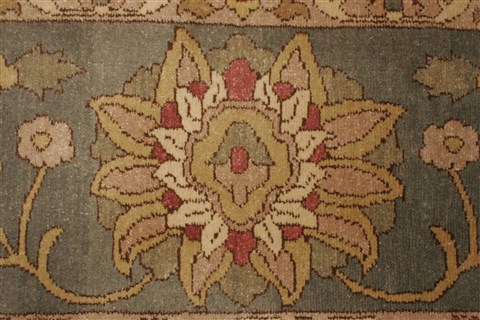 Chobi Beige Hand Knotted 84 X 98 Area Rug 250-21550 Image 1