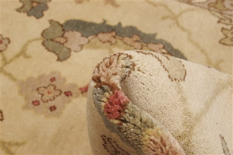Chobi Beige Hand Knotted 84 X 98 Area Rug 250-21550 Image 5