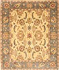 Chobi Beige Hand Knotted 84 X 98  Area Rug 250-21550 Thumb 0