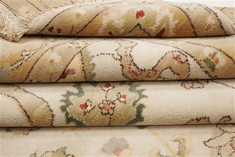 Chobi Beige Hand Knotted 711 X 102 Area Rug 250-21554 Image 10