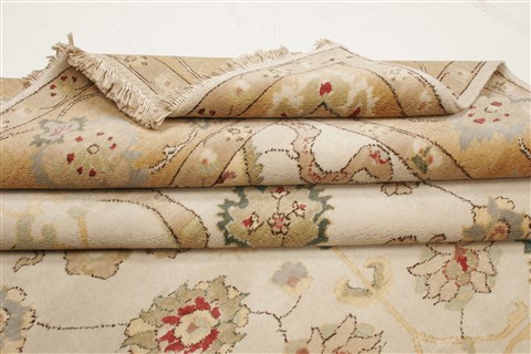 Chobi Beige Hand Knotted 711 X 102 Area Rug 250-21554 Image 11