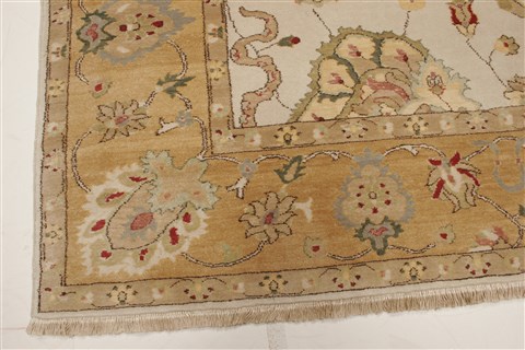 Chobi Beige Hand Knotted 711 X 102 Area Rug 250-21554 Image 21