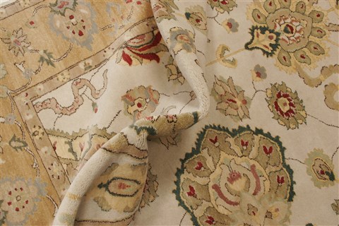 Chobi Beige Hand Knotted 711 X 102 Area Rug 250-21554 Image 7