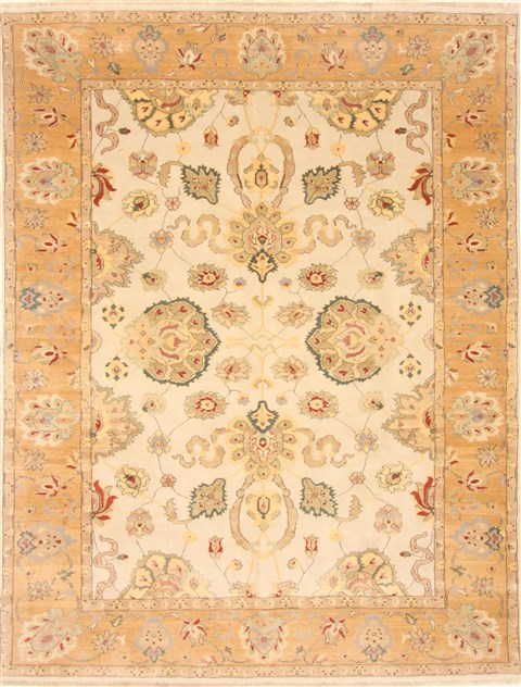 Chobi Beige Hand Knotted 711 X 102 Area Rug 250-21554 Image 0