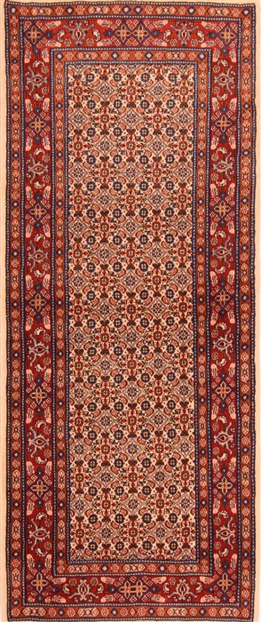 Mood Red Hand Knotted 27 X 66  Area Rug 253-21556 Image 0