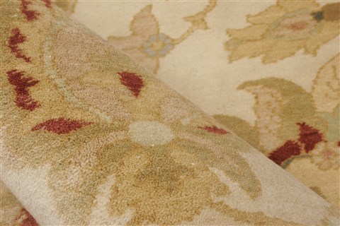 Chobi Beige Hand Knotted 80 X 109 Area Rug 250-21557 Image 2