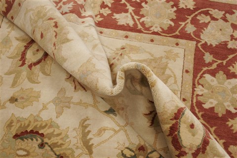 Chobi Beige Hand Knotted 80 X 109 Area Rug 250-21557 Image 4
