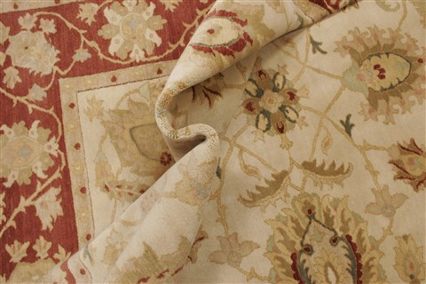 Chobi Beige Hand Knotted 80 X 109 Area Rug 250-21557 Image 5
