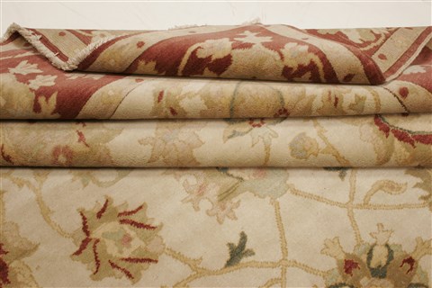 Chobi Beige Hand Knotted 80 X 109 Area Rug 250-21557 Image 8