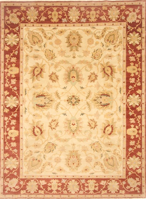 Chobi Beige Hand Knotted 80 X 109 Area Rug 250-21557 Image 0
