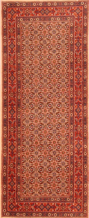 Mood Red Runner Hand Knotted 27 X 64  Area Rug 253-21559 Image 0