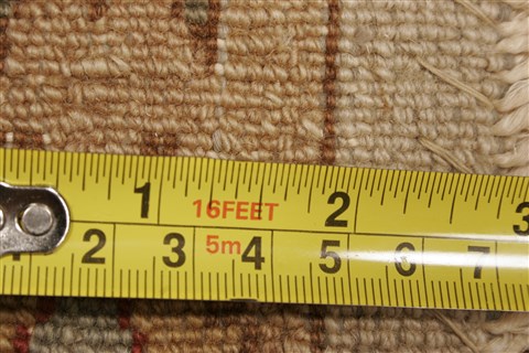 Chobi Beige Hand Knotted 84 X 101 Area Rug 250-21560 Image 14