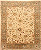 Chobi Beige Hand Knotted 84 X 101  Area Rug 250-21560 Thumb 0