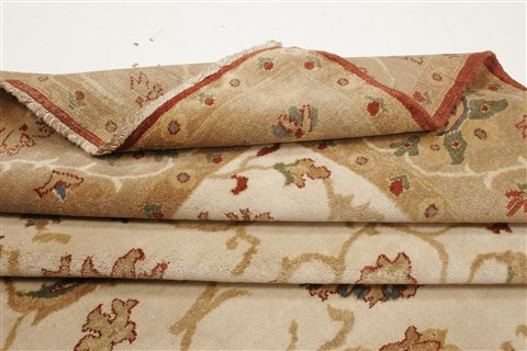 Chobi Beige Hand Knotted 83 X 911 Area Rug 250-21564 Image 10